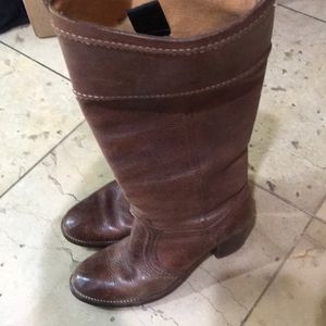 FRYE women long boots 7.5  size.